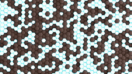 Beautiful interior pattern background. 3d illustration, 3d rendering.