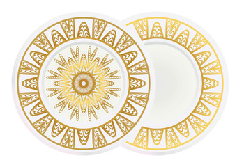 relaxing decorative symbol. vector illustration. floral magic circle