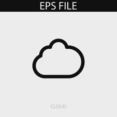 Cloud icon. EPS vector file.