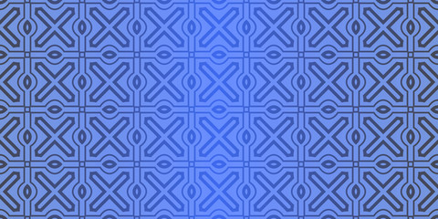 Seamless geometric pattern with decorative art-deco modern ornamnet. Vector illustration