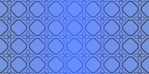 Seamless geometric pattern with decorative art-deco modern ornamnet. Vector illustration