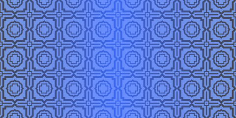 Seamless geometric pattern with decorative art-deco modern ornamnet. Vector illustration