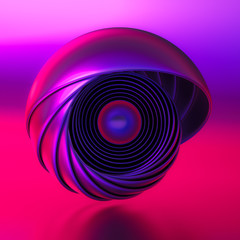 Geometric background. 3d illustration, 3d rendering.