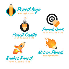 Pencil logo collection