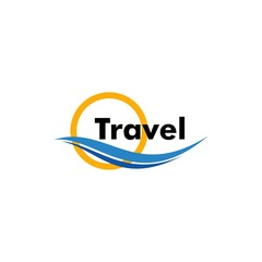 travel logo concept, design vector icon, holiday logo template