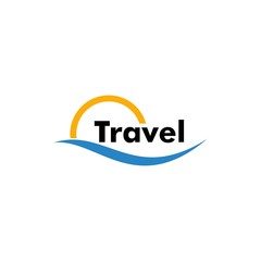 travel logo concept, design vector icon, holiday logo template