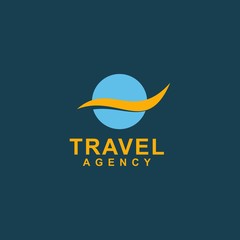 travel logo concept, design vector icon, holiday logo template