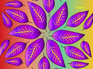 wallpaper. seamless patterns of lavender leaves that are arranged abstractly but still have artistic value.