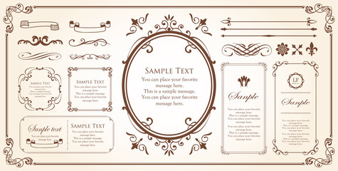 Print Beautiful decorative material with a sense of quality. Decoration. greeting card. Premium decoration. Ticket design. Antique ruled lines. High-quality box border. Design template.