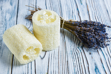 loofah washcloth ecological product for hygiene