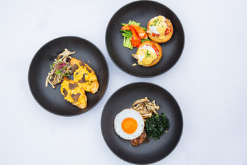  Lobster Crab Meat  Beef Steak with Eggs main food set