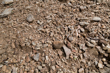 granite rock, quartz and nickel streaks texture