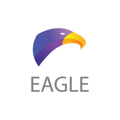 colorful eagle logo. eagle logo with gradation colors