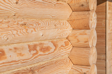 A fragment of a new frame of timber