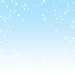 Magic stars random Christmas background. Subtle fl