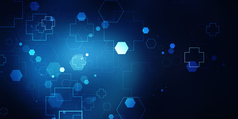 2D illustration medical structure background