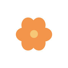 Isolated flower icon flat design