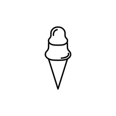 Isolated sweet ice cream icon line design