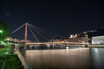 Fototapeta na wymiar Lyon at night