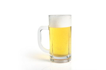Glass of a beer isolated
