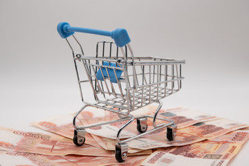 empty consumer basket inflation money depreciates 5000 rubles
