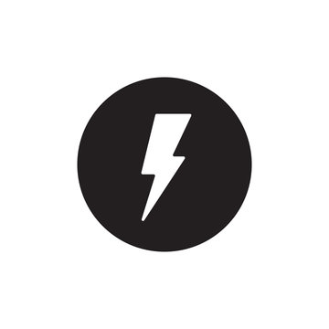 Lightning, electric power vector logo design element. Energy and thunder electricity symbol concept. Lightning bolt sign. Power fast speed logotype