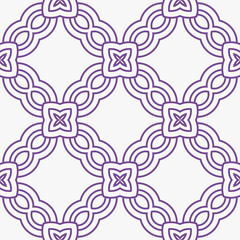 Art-deco seamless geometric pattern with retro ornament. Vector illustration