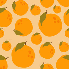 Colorful fruit pattern of fresh orange