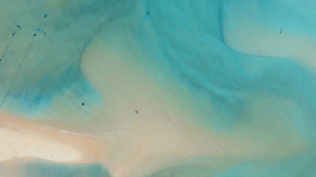 aerial view of beautiful sea beach in ranong province southern of thailand