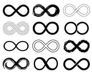 Infinity icon set