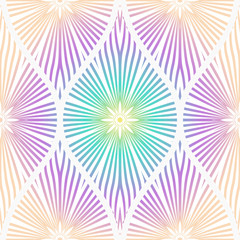 Seamless decorative pattern with floral decoration. Vector illustration