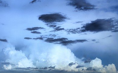 blue sky and clouds