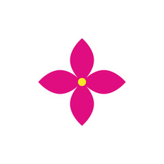 Isolated flower icon flat design