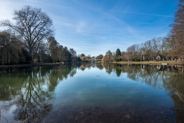 Beautiful Lake Of Schönwasserpark Krefeld