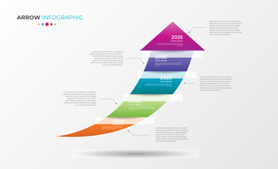 Timeline Infographic presentation template vector for business or organization.