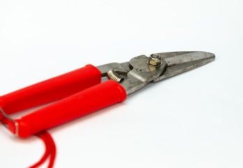 Pruning shears isolated on white background