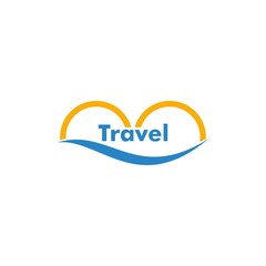 travel logo concept, design vector icon, holiday logo template