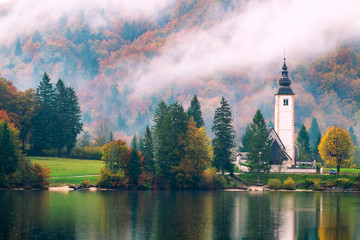 Lake Bohinj In National Park Triglav, Slovenia