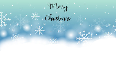 christmas background with snowflakes