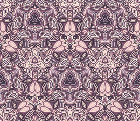 Kaleidoscope seamless pattern, background. Composed of colored abstract shapes. Useful as design element for texture and artistic compositions. - 302417775