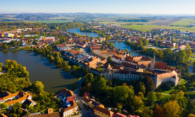 Cityscape of Telc, Czech Republic