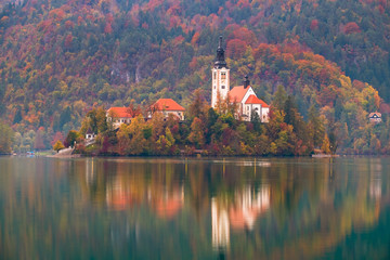 Naklejka premium Lake Bled in Slovenia
