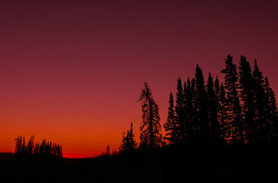 Pre-Sunrise Silhouette at Cedar Breaks National Monument, Utah