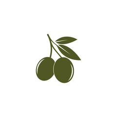 Olive logo template vector icon illustration