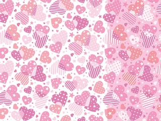 Fotobehang Pattern swatche, a fun party_pink & pink © acuta