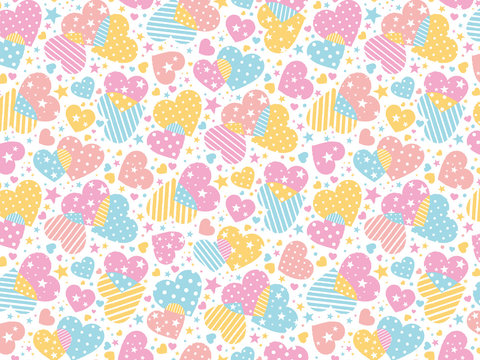 Pattern swatche, a fun party_pink & yellow