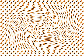 pattern of an optical illusion, pattern rotates by each other from the middle