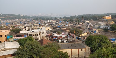 aerial view of barcelona spain