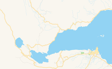 Printable street map of Djibouti, Djibouti