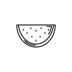 Isolated watermelon icon line design